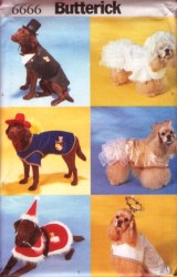 6666 6 DOG COSTUME SANTA,TUX,BRIDE,COWBOY,ANGEL PATTERN XS-L